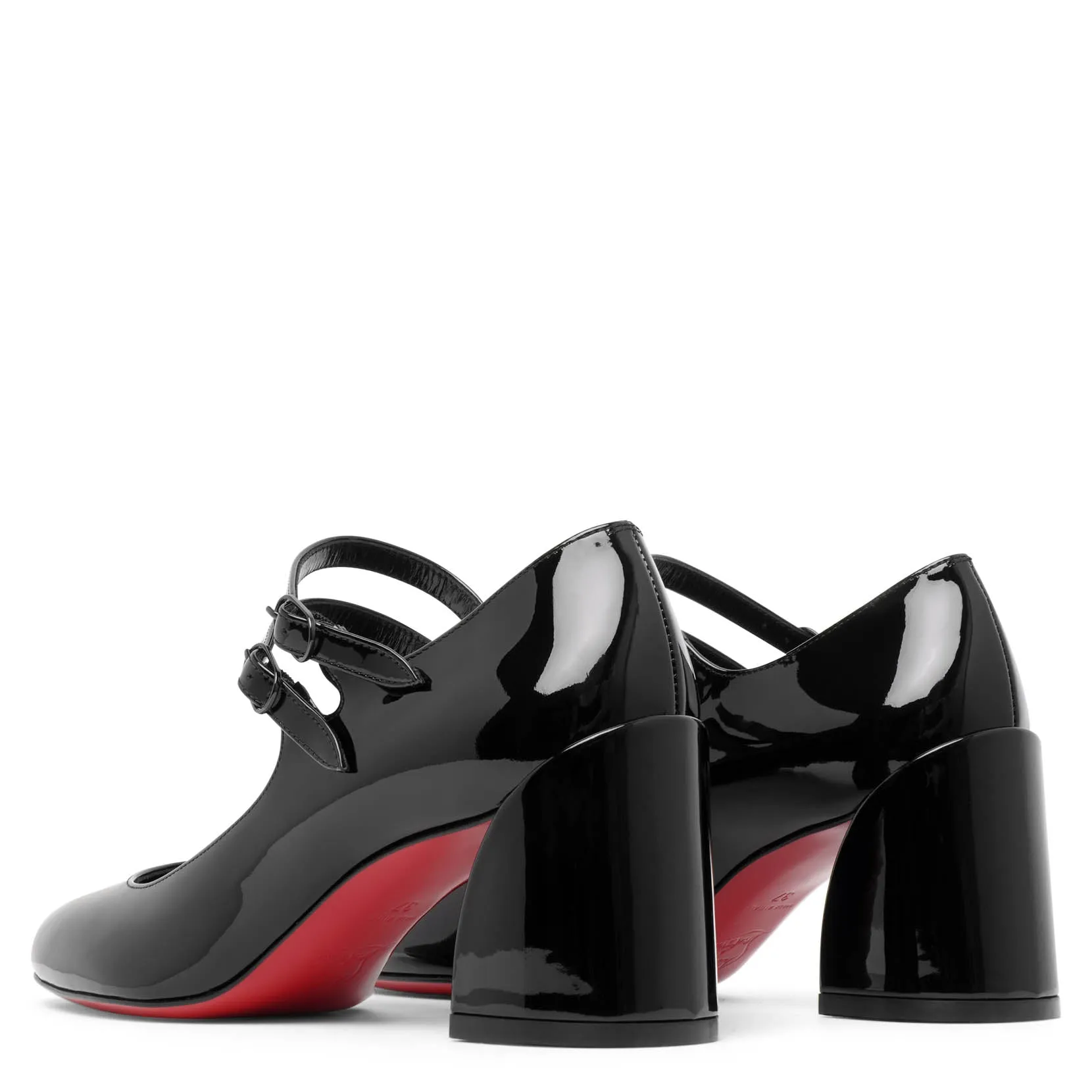 Miss Jane 55 black patent pumps