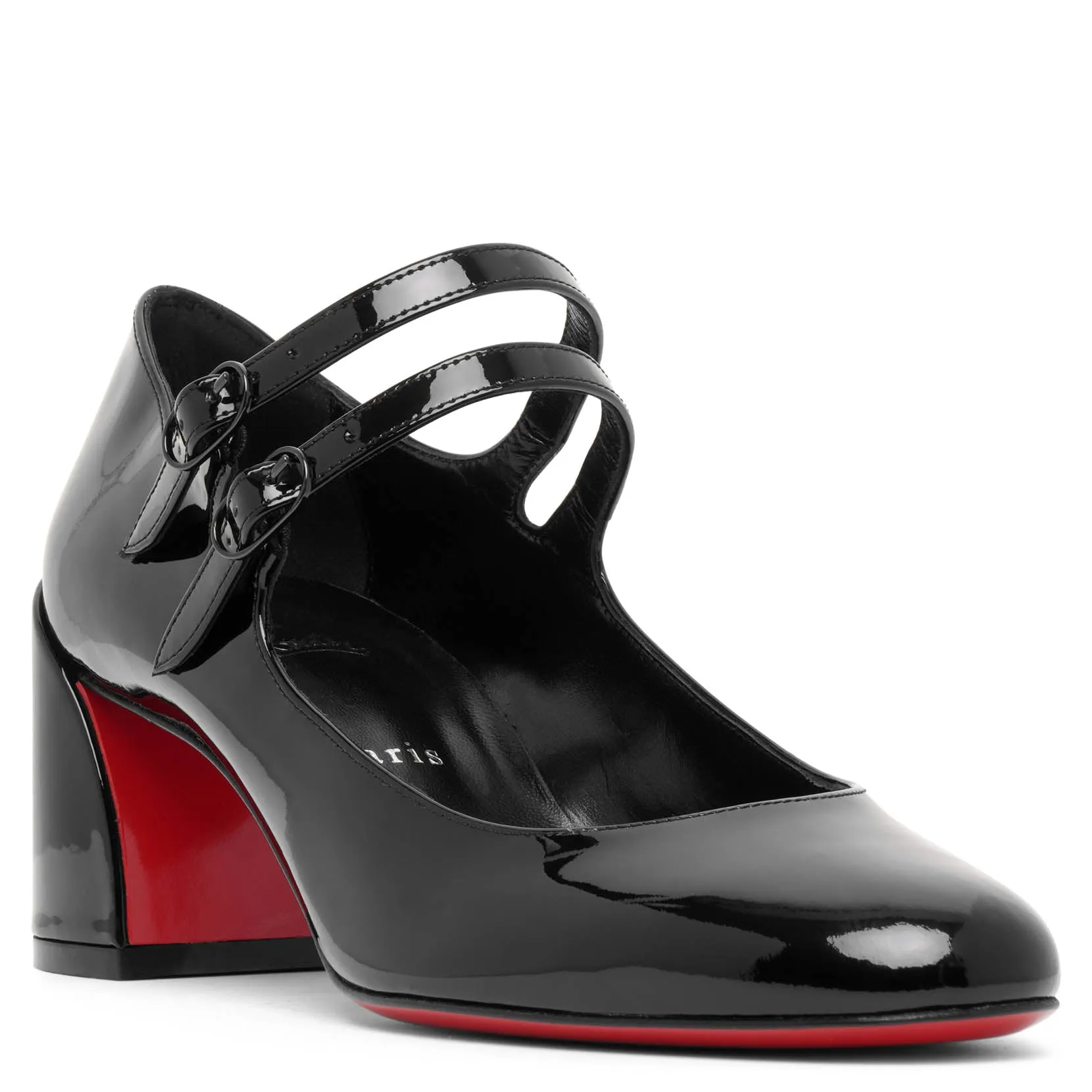 Miss Jane 55 black patent pumps