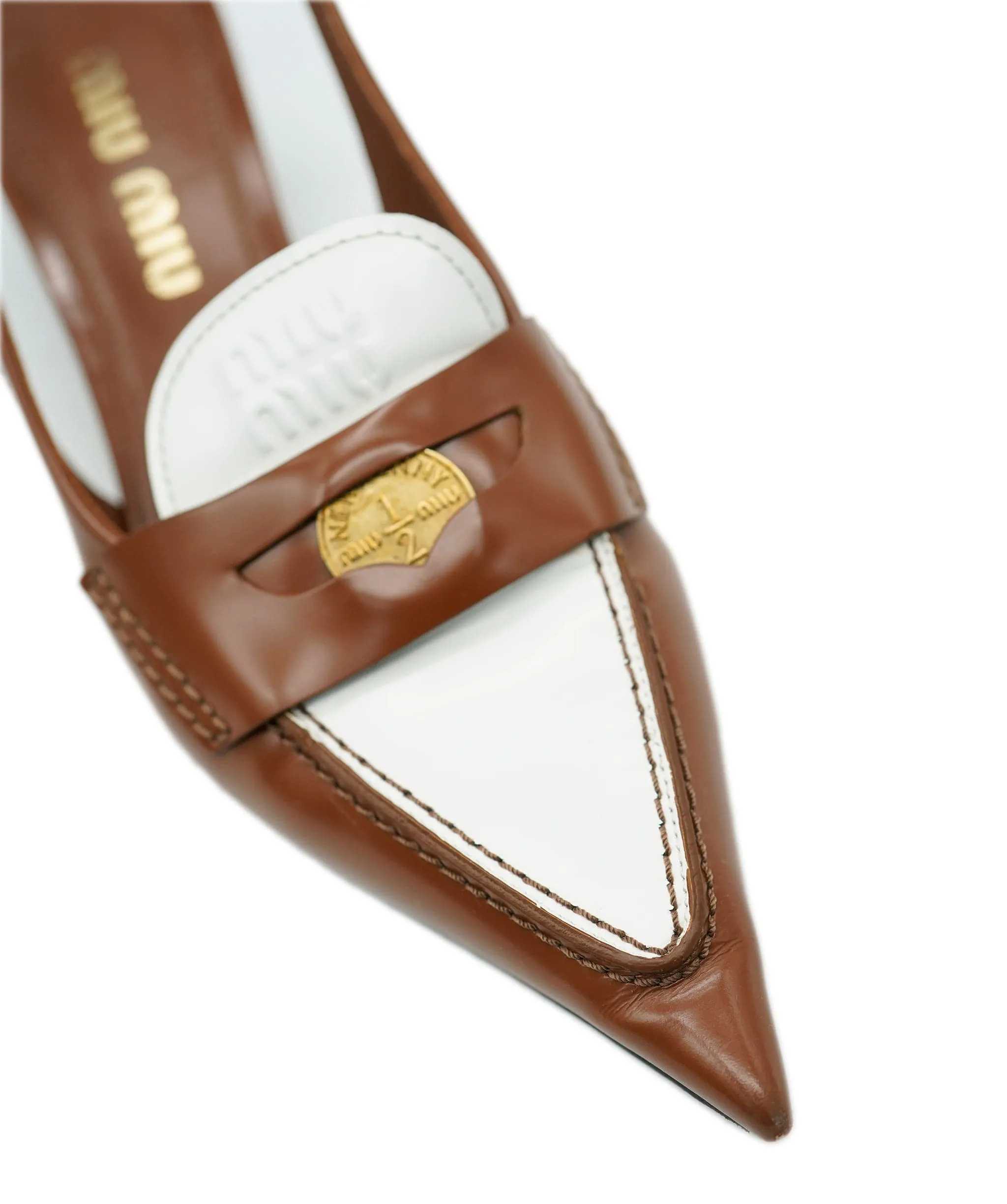 Miu Miu Heels Brown Slingback  ALC1637