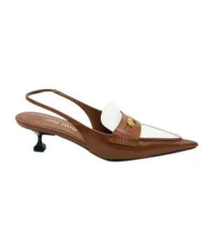 Miu Miu Heels Brown Slingback  ALC1637
