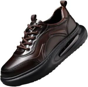 Modern Men's Derby Dress Shoes in Full-Grain Leather with Round Toe and Versatile Style