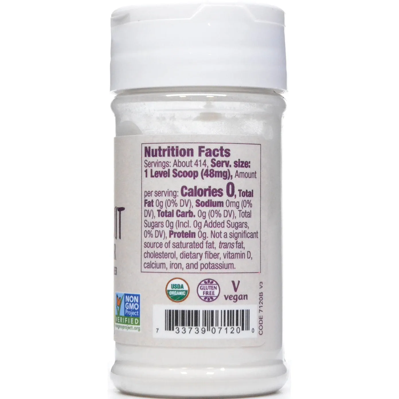Monk Fruit Extract Powder Organic .7 oz By Now