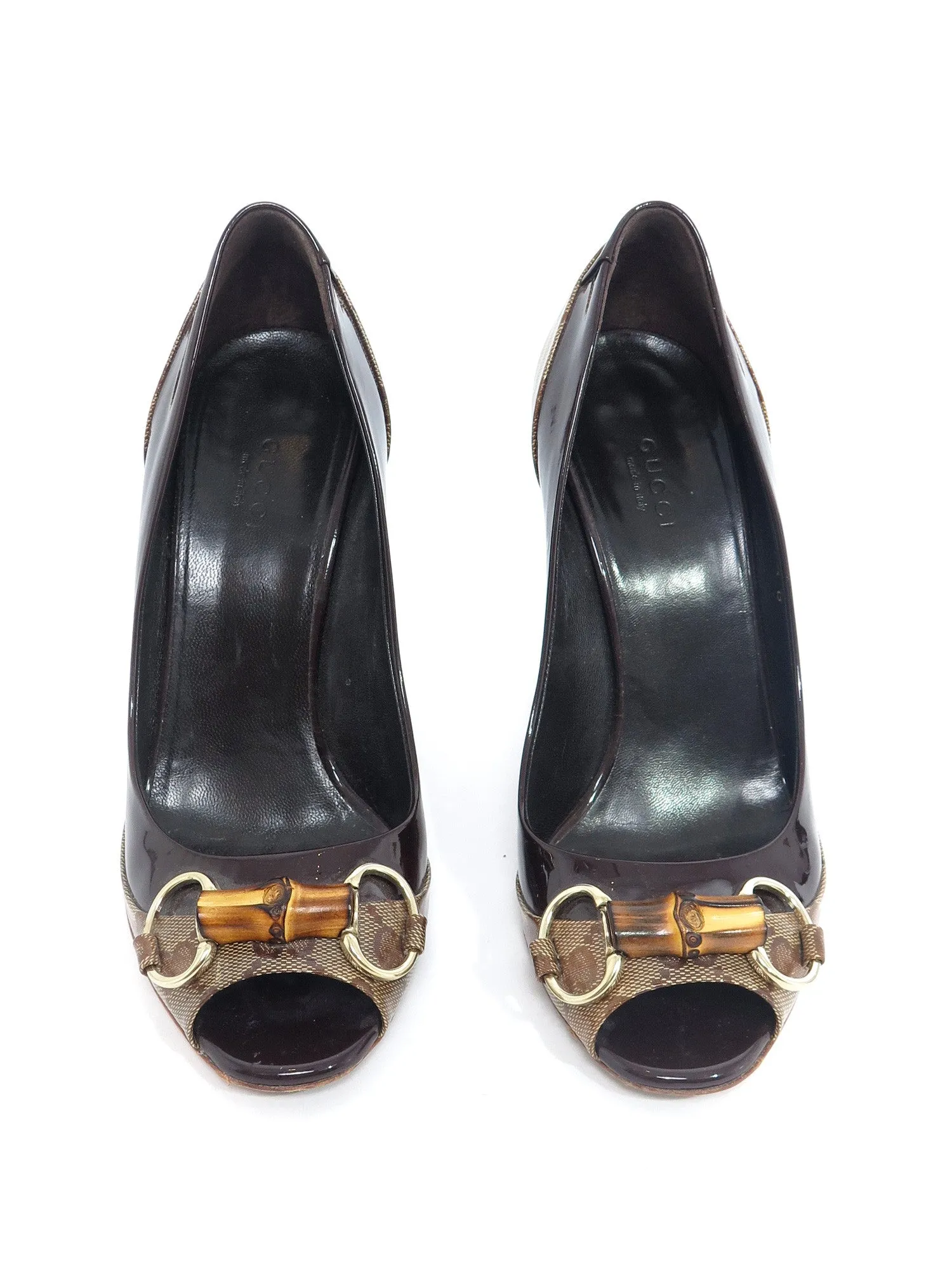 Monogram Bamboo Pumps