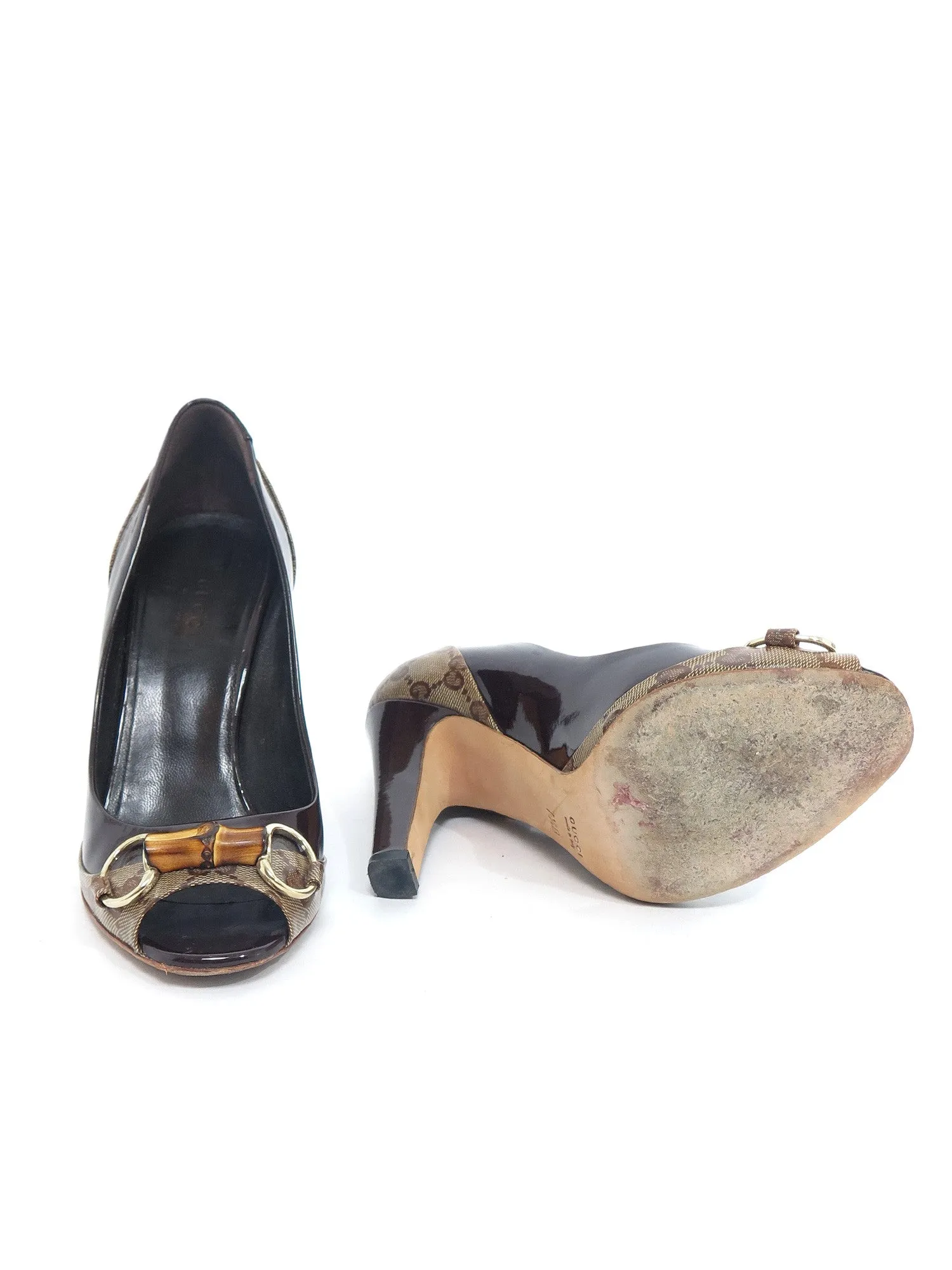 Monogram Bamboo Pumps
