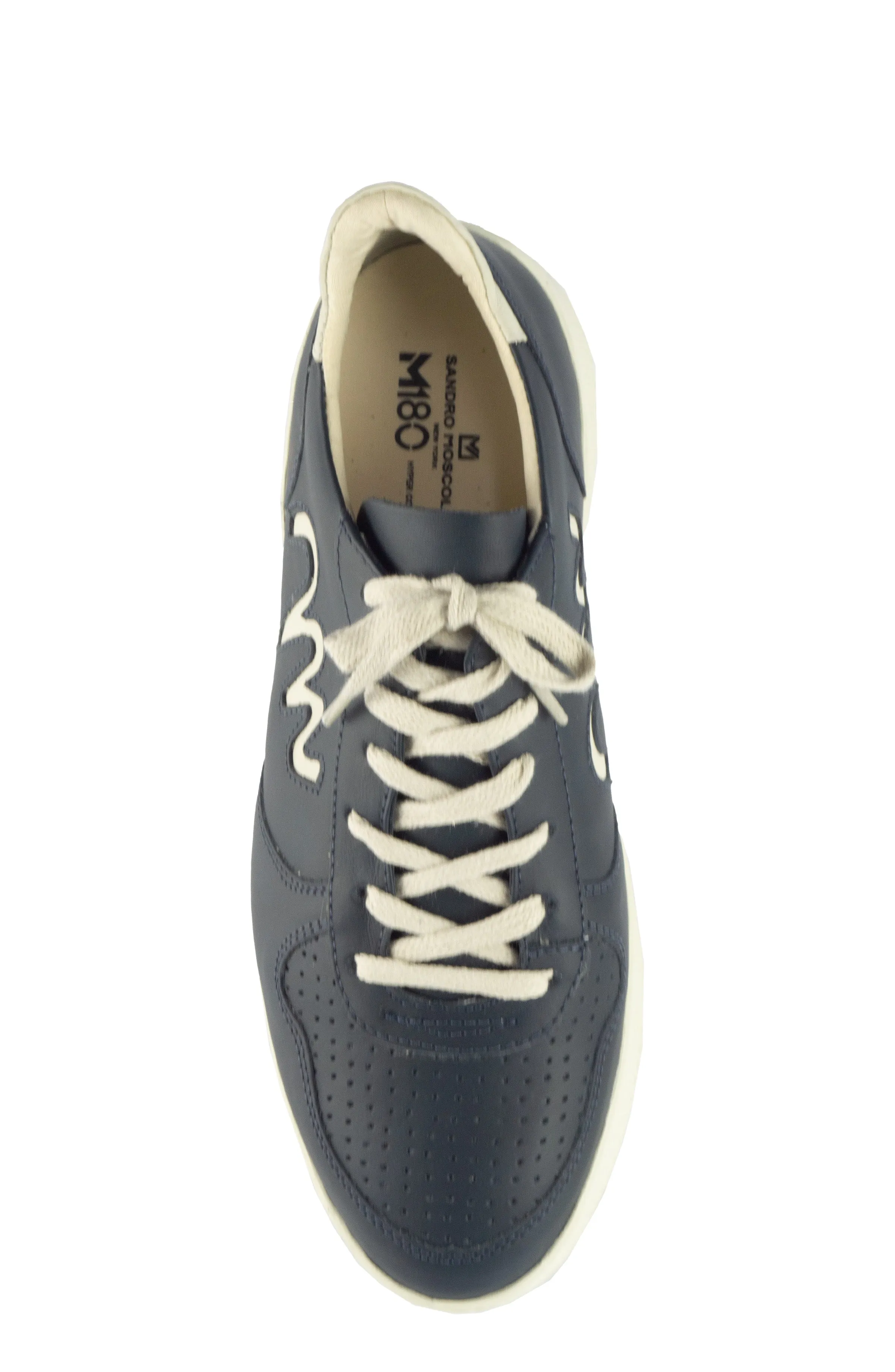 Movers by Sandro Moscoloni Mark Genuine Leather Men's Blue Sneakers