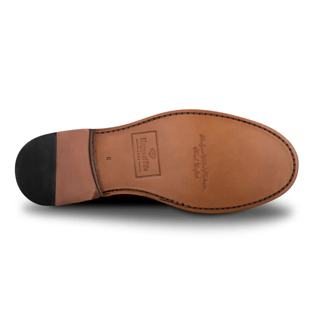 Muirfield Brogue Shoe - Burnished Tan by Hoggs of Fife