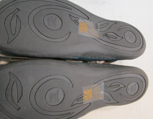 Muk Luk Sport Turquoise Sandy Round Toe Slip-ons