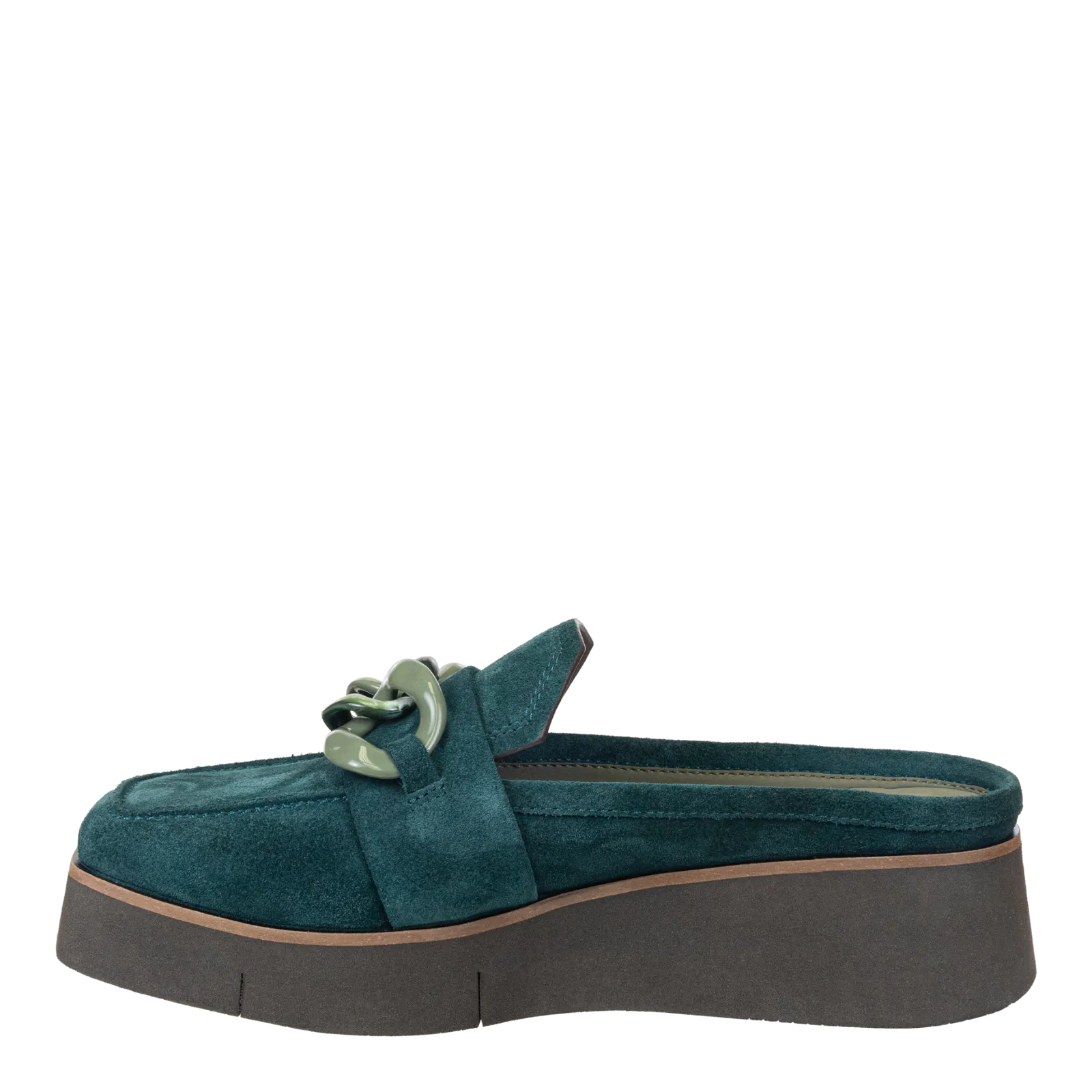NAKED FEET - ELECT in EMERALD Platform Mules