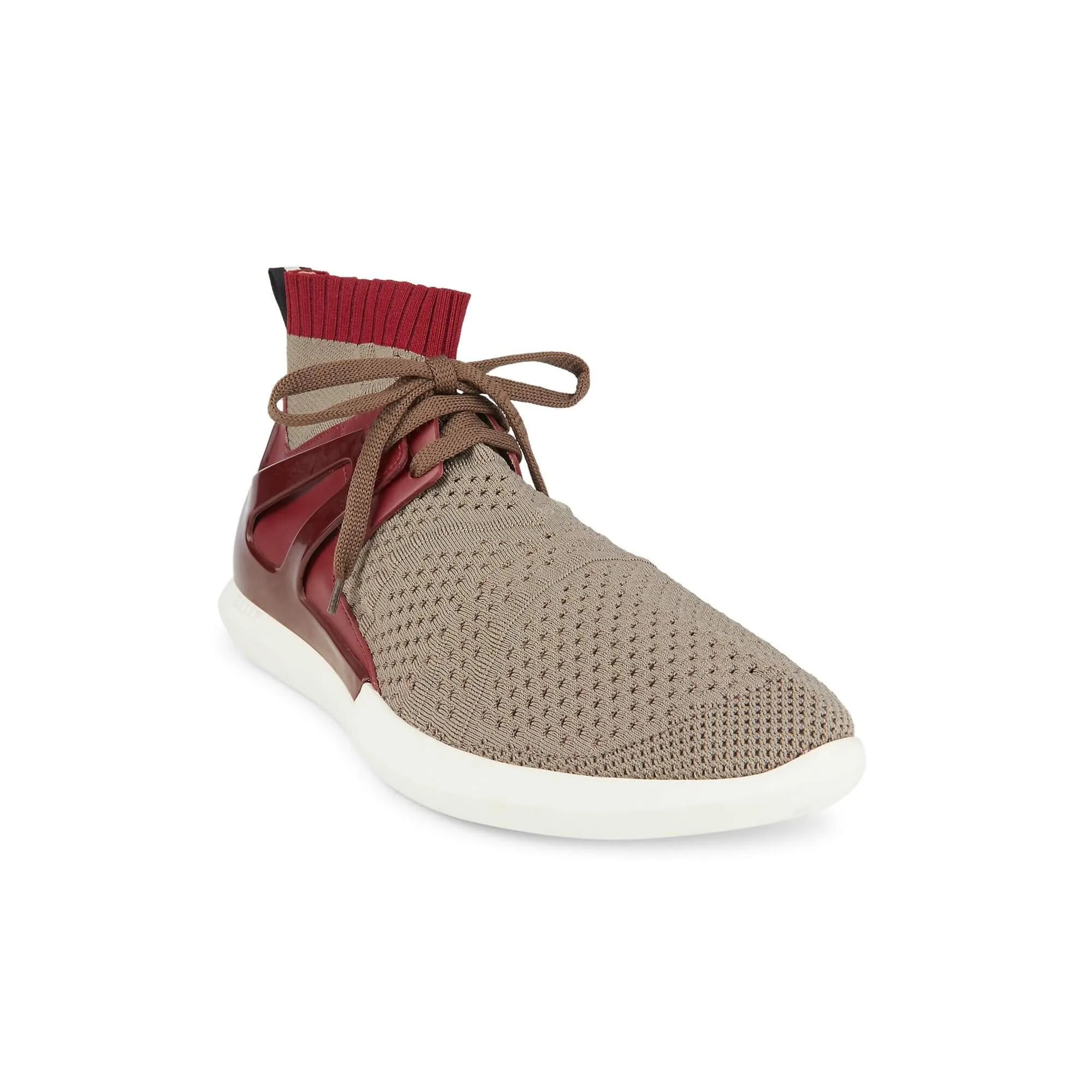 NEW Bally Avallo Men's Snuff Leather & Fabric Sneakers US 12.5 MSRP$550