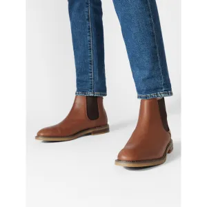 New Clarks Men's Jaxen Chelsea Leather Boots, Sz 12! Minor scuffs from transport, leather cleaner will fix! Retails $170 