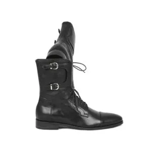 New Men's Handmade High Office Dress Formal Double Monk Leather Boots