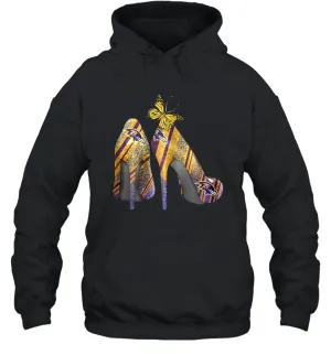 NFL Baltimore Ravens Steelers Rhinestone High Heels Hoodie