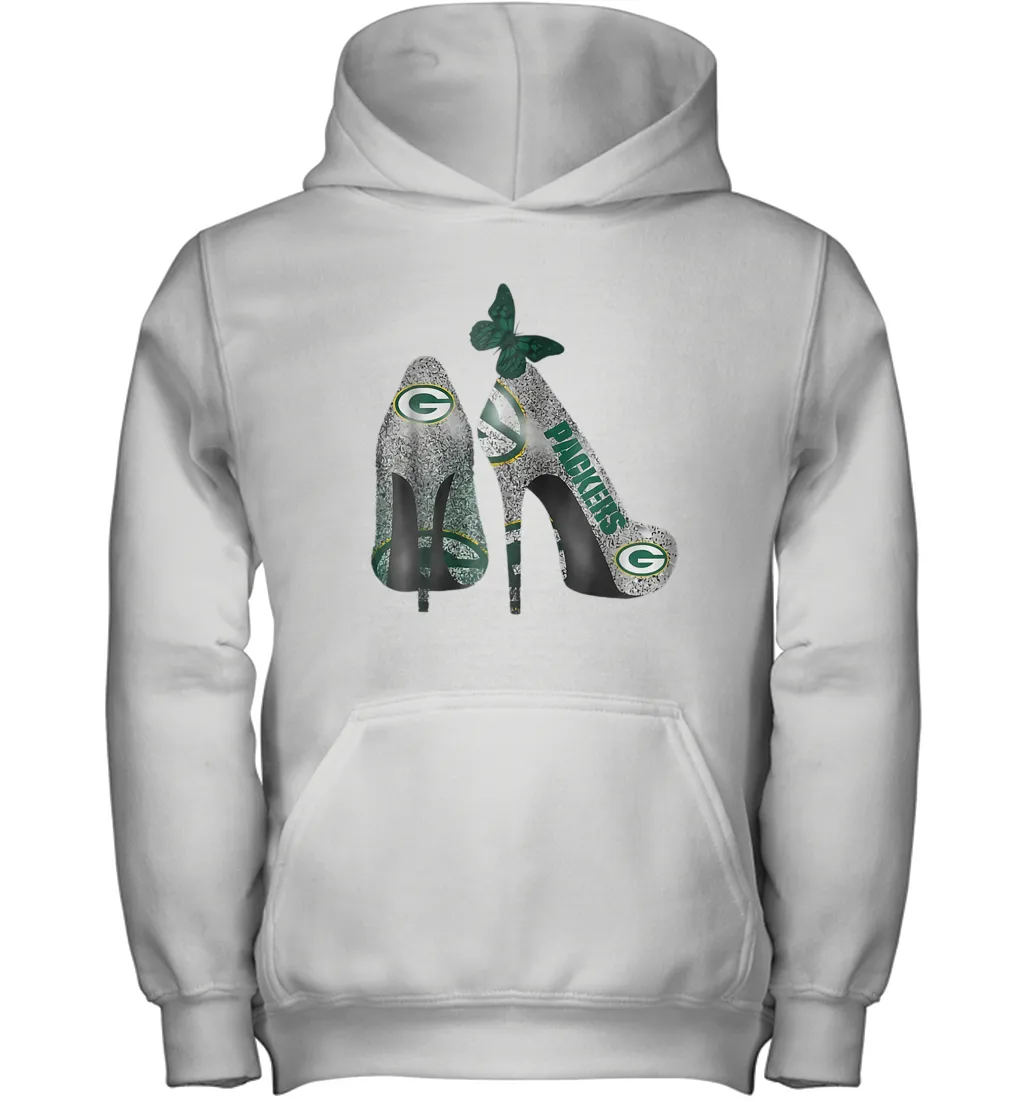 NFL Green Bay Packers Rhinestone High Heels Youth Hoodie