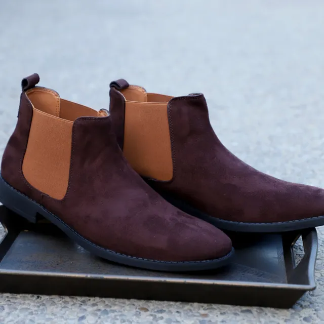 NICHE Brown Suede Chelsea Boots