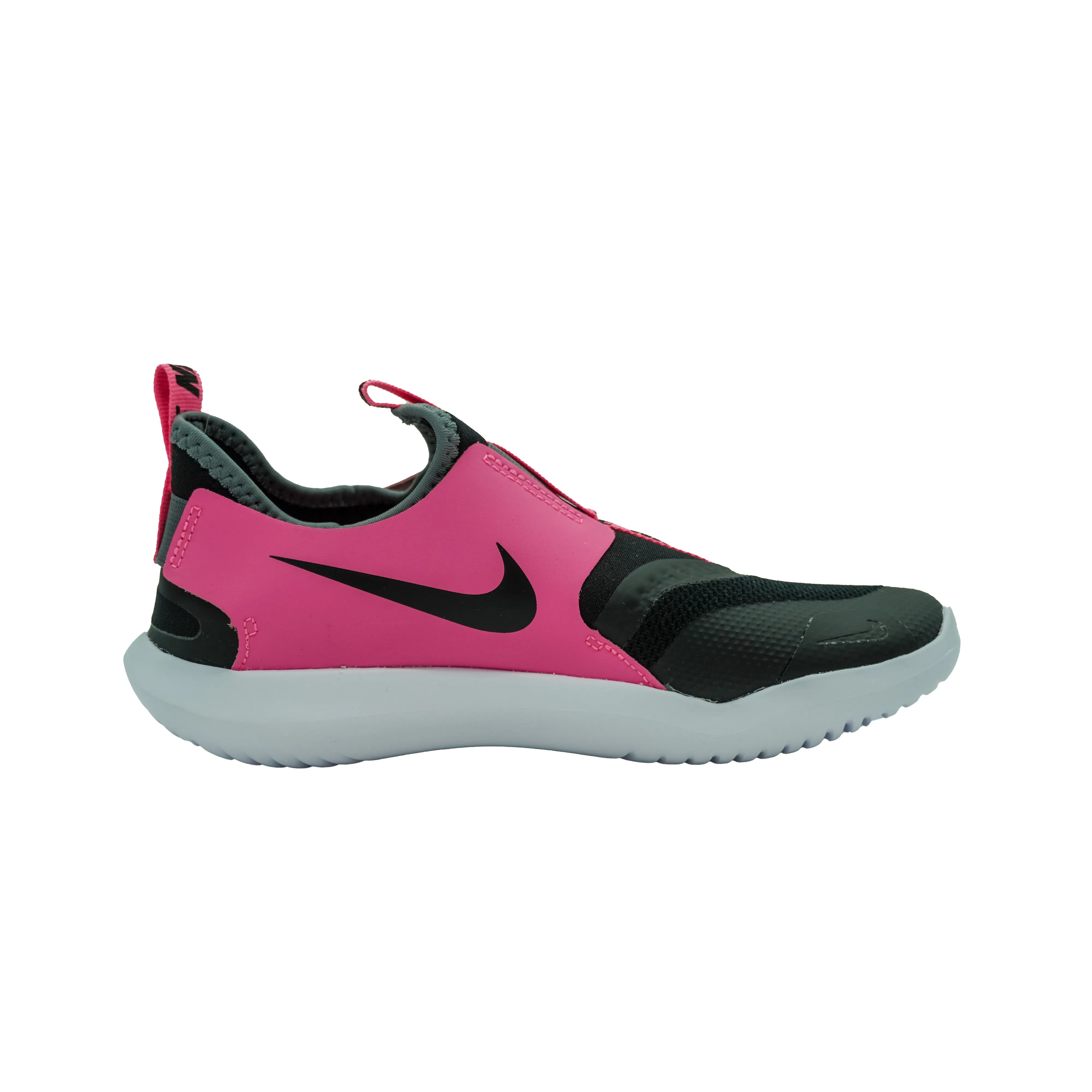 Nike Girl's Flex Runner Slip On Athletic Shoes Pink Black Size 11C