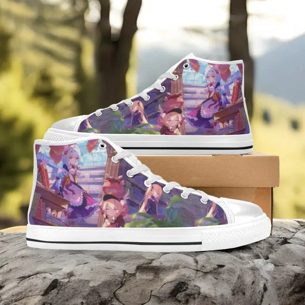 Noelle Fischl Klee Genshin Impact Shoes High Top Sneakers for Kids and Adults