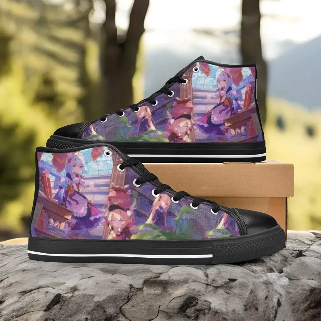 Noelle Fischl Klee Genshin Impact Shoes High Top Sneakers for Kids and Adults