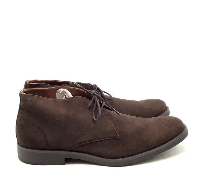 NWT Banana Republic Men's 712414 Brown Leather Almond Toe Chukka Boots - Size 11