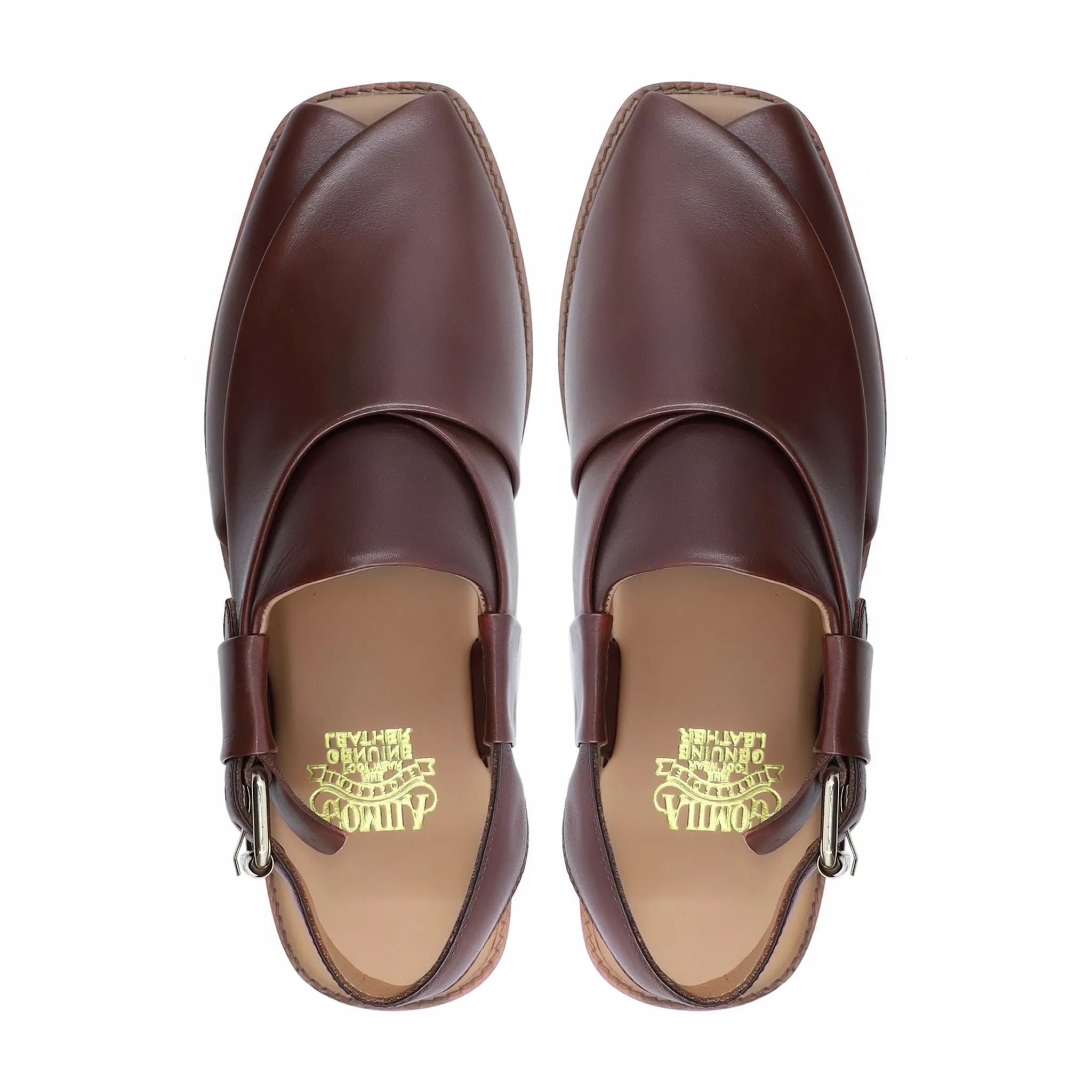 Oak - Men's Brown Calf Leather Sandal