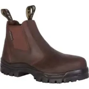 Oliver Men's EH Rated Non-Metallic Brown Chelsea Work Boots - Size 11 for Ultimate Comfort and Safety
