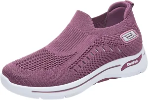 Orthopedic Shoes for Women Casual Walking Slip on Flat Walking Canvas Slip On Sneakers Running Shoes Slip On Shoes