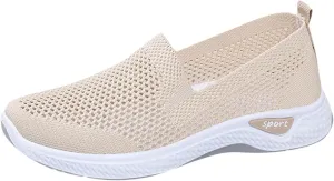 Orthopedic Shoes for Women Casual Walking Slip on Flat Walking Canvas Slip On Sneakers Running Shoes Slip On Shoes