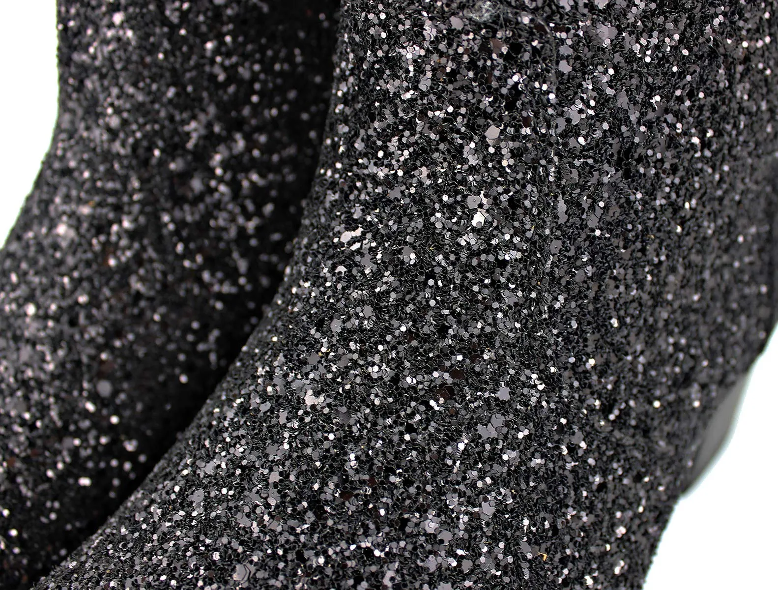 OSSTONE Dress Boot for Men Leather Glitter Chukka Designer Boots Casual Heel Shoes Zipper-up
