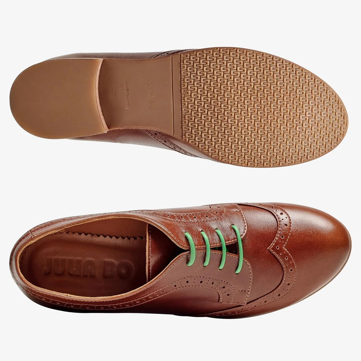 Oxford Shoes for Women - Premium Leather Comfortable Business Casual & Office Shoes  1 Heel - Consciously Handcrafted in Europe
