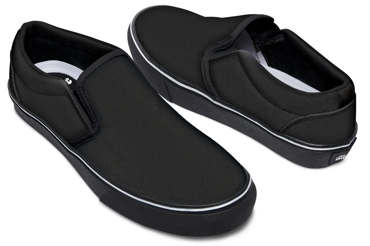 Paint It Black Slip Ons