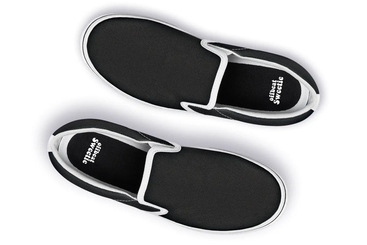 Paint It Black Slip Ons