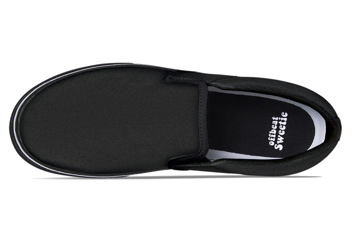 Paint It Black Slip Ons