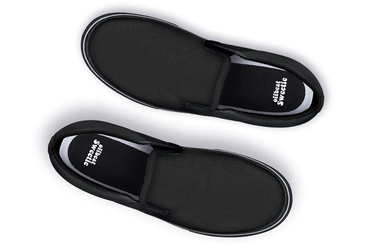 Paint It Black Slip Ons