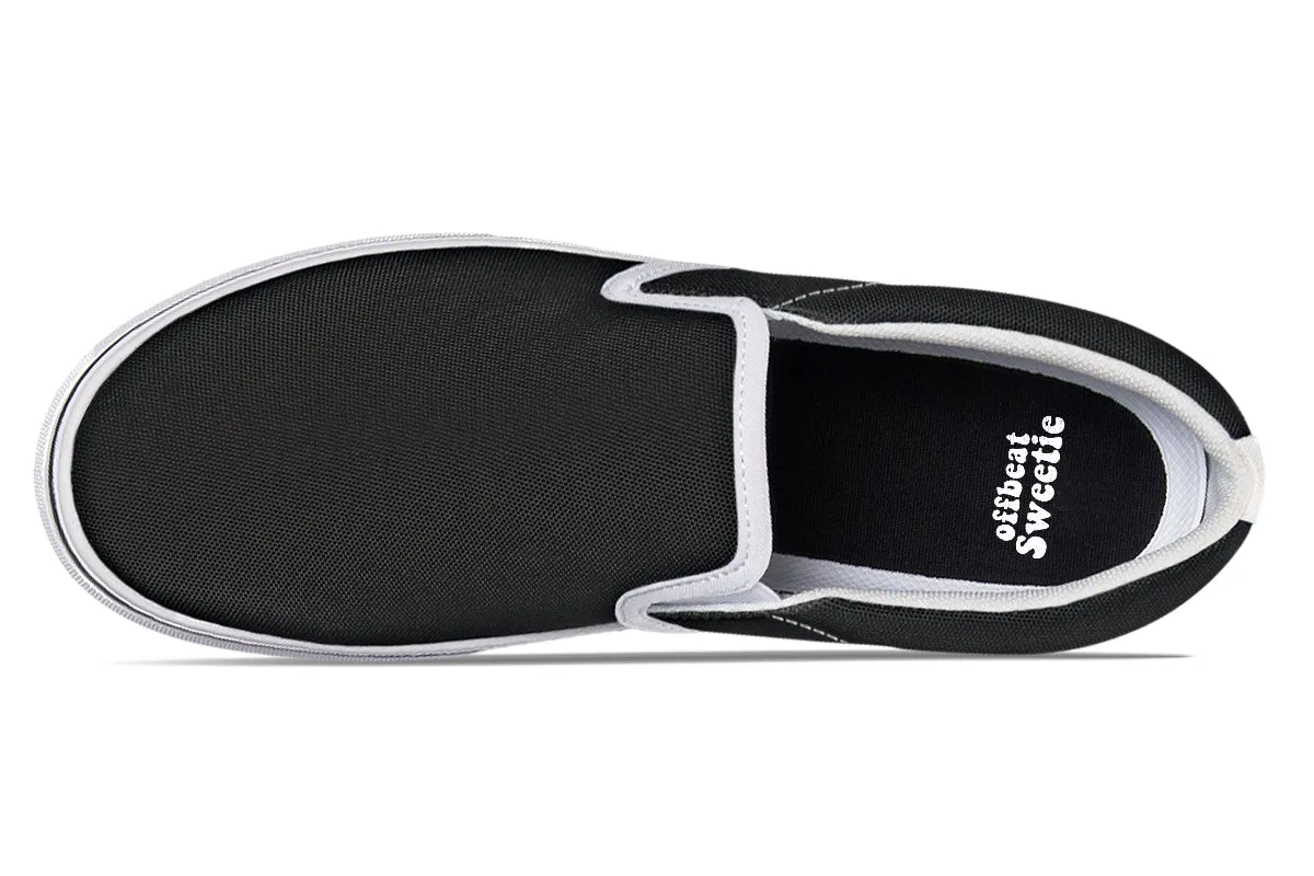 Paint It Black Slip Ons