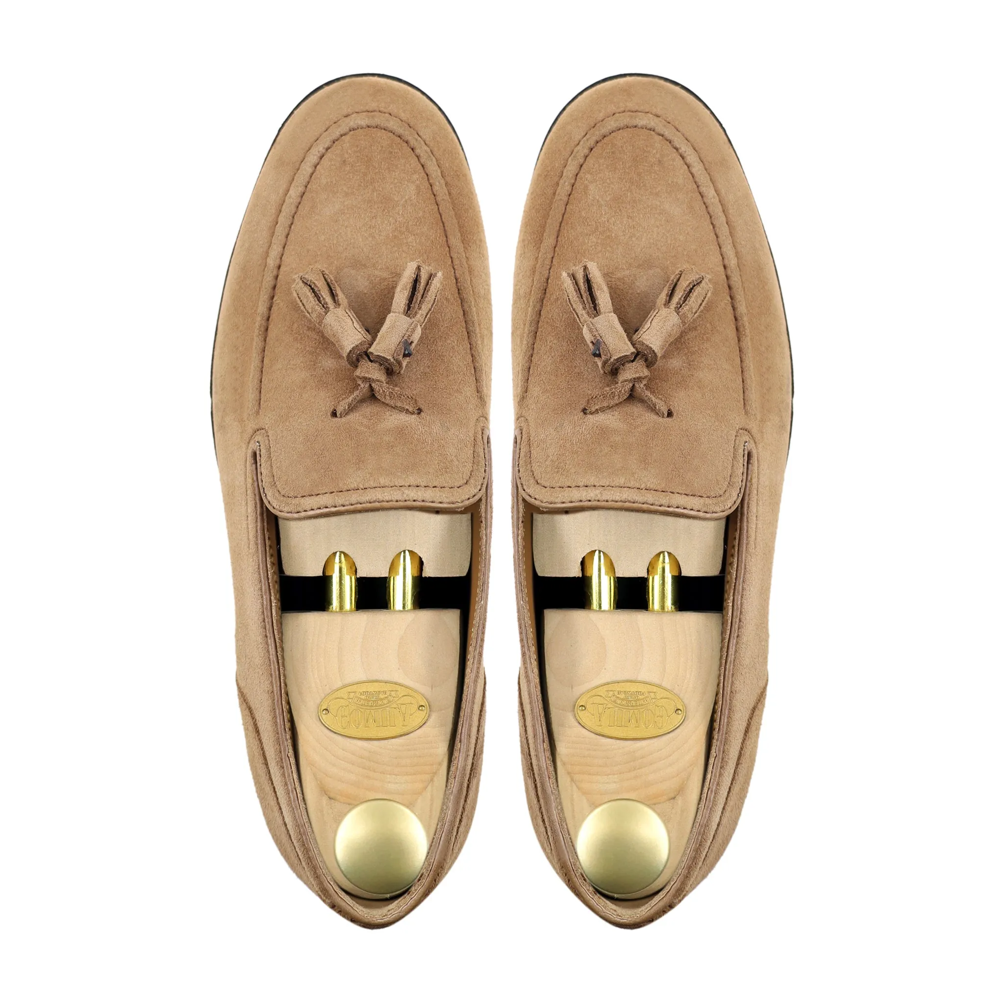 Palmer - Men's Camel Kid Suede Loafer Shoe