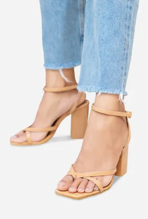Patent Nude Heels