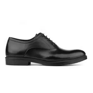 PATINA Plain Lace-Up Leather Oxford Shoes for Men 026-01-BLK
