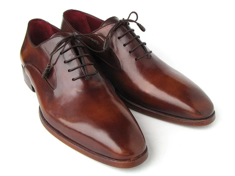 Paul Parkman Men's Plain Toe Brown Calfskin Oxfords