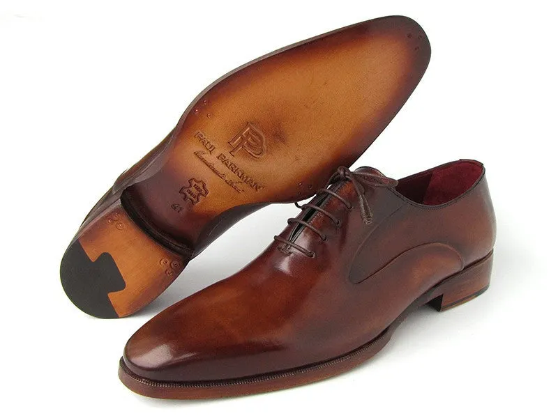 Paul Parkman Men's Plain Toe Brown Calfskin Oxfords