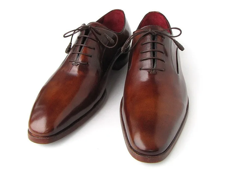 Paul Parkman Men's Plain Toe Brown Calfskin Oxfords