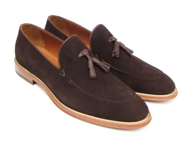 Paul Parkman Men's Suede Tassel Loafer - Brown