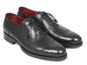 Paul Parkman Men's Wingtip Oxford Goodyear Welted Black