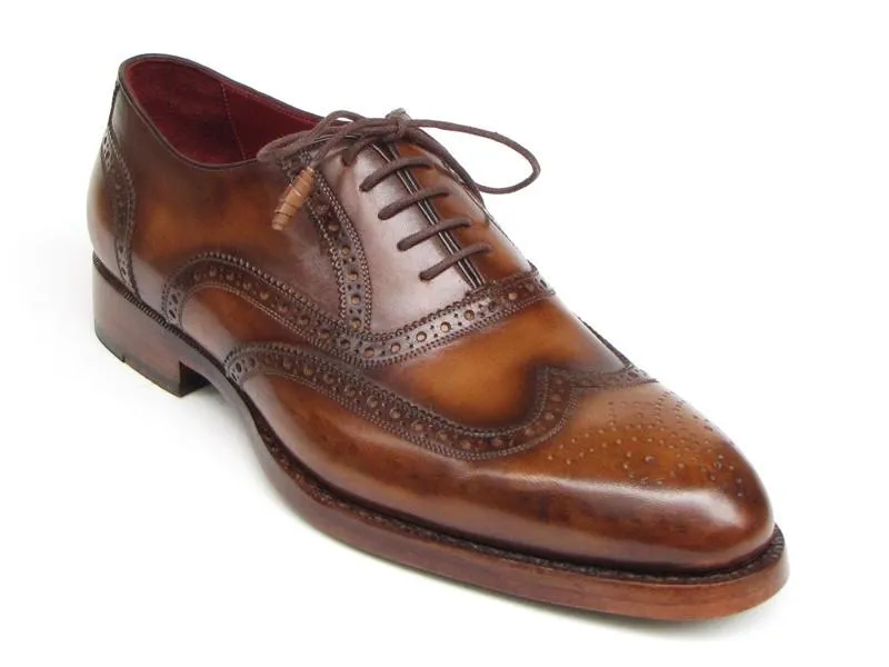 Paul Parkman Men's Wingtip Oxfords (Tobacco)