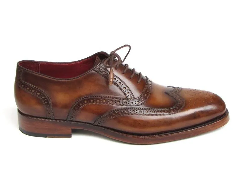 Paul Parkman Men's Wingtip Oxfords (Tobacco)
