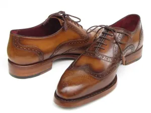 Paul Parkman Men's Wingtip Oxfords (Tobacco)