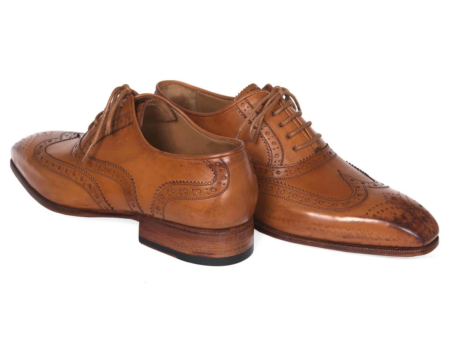 Paul Parkman Wingtip Oxfords, Cognac