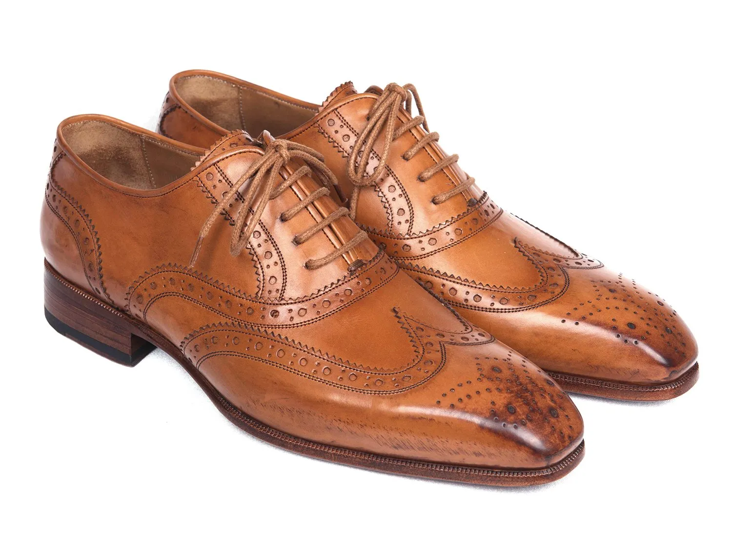 Paul Parkman Wingtip Oxfords, Cognac