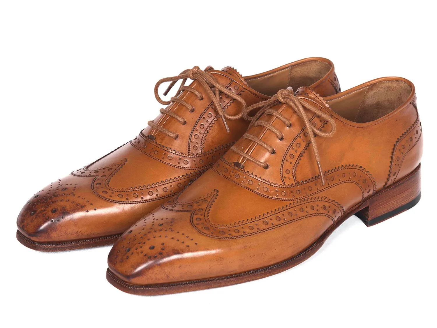 Paul Parkman Wingtip Oxfords, Cognac