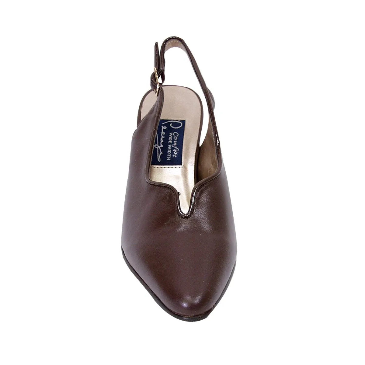 PEERAGE Hope Women's Wide Width Leather Dress Pumps