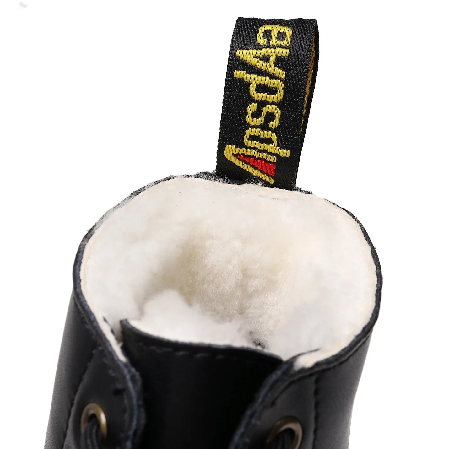 PEOPLETERRITORY Real wool apidon high top 1460 locomotive boots women's classic soft leather short boots men's and women's leather boots round head trend