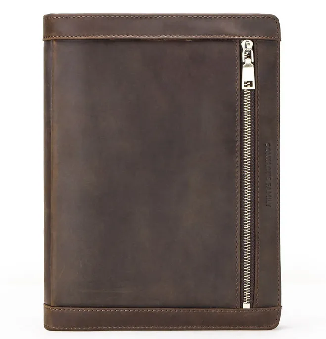 Personalized Men's Leather Portfolio, Organizer Folder, Business Briefcase,Engraving Gift/ 4611